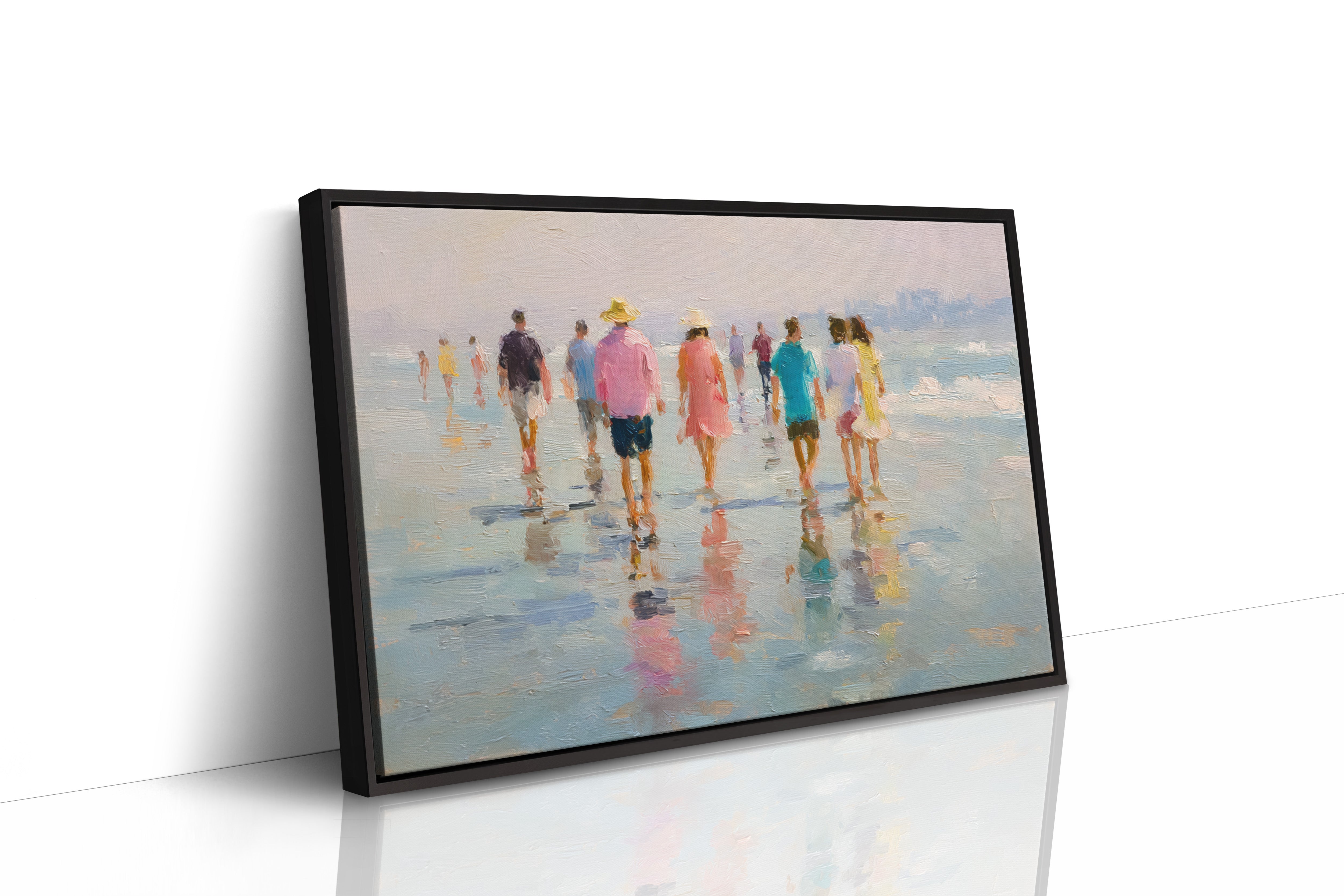 Summer Strolls Along Mirrored Shores