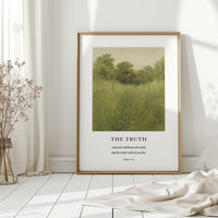 The Truth John 8 Field Scripture Art
