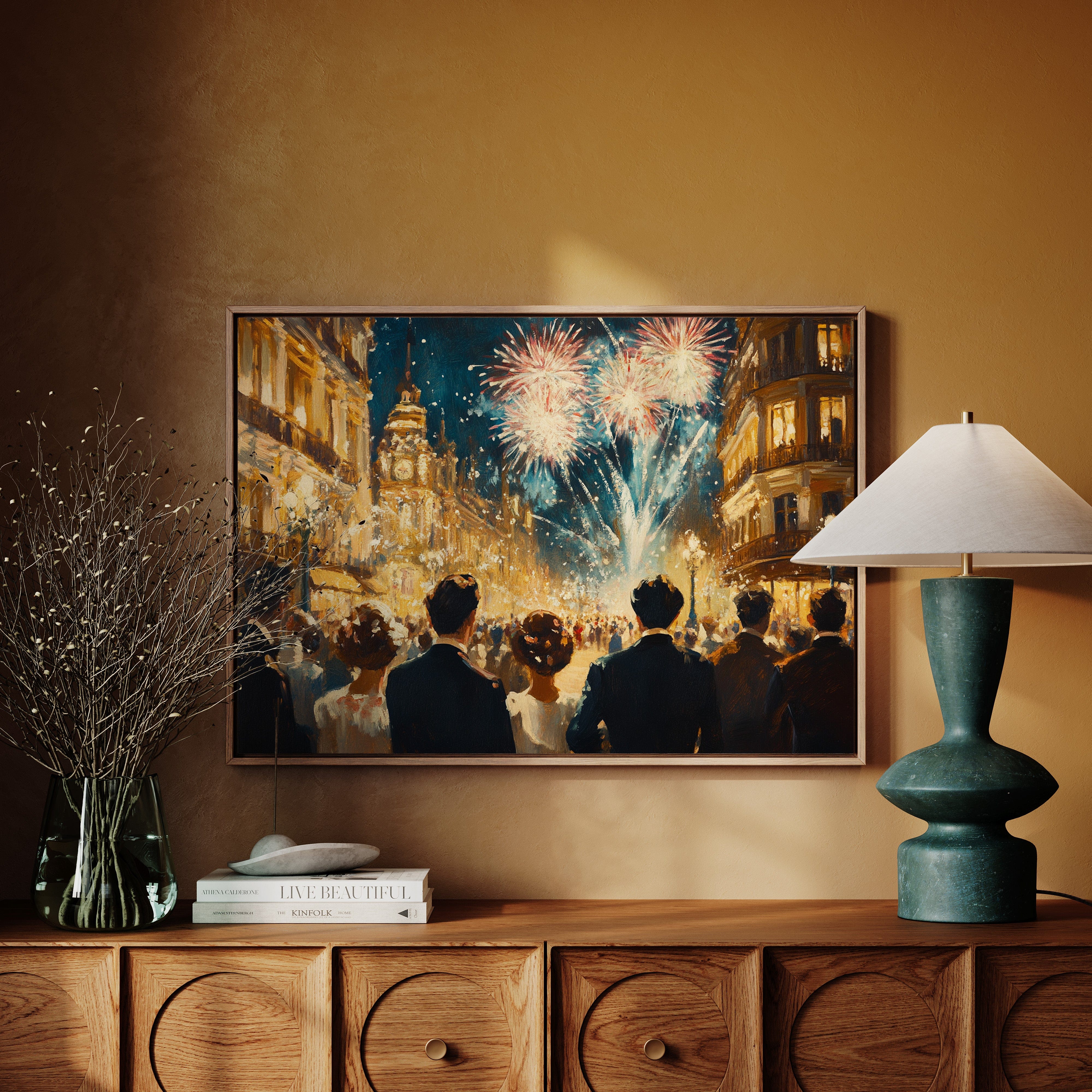Midnight Sparkles Over Paris Streets