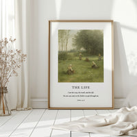 The Life John 14 Pastoral Scripture Print