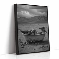 Bathing in Desert Solitude