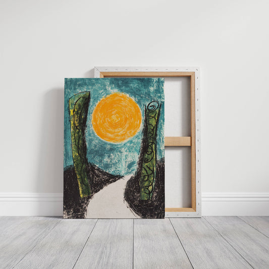 Moonlit Path Between Forest Giants