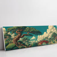 Mount Fuji Garden Bridge Landscape