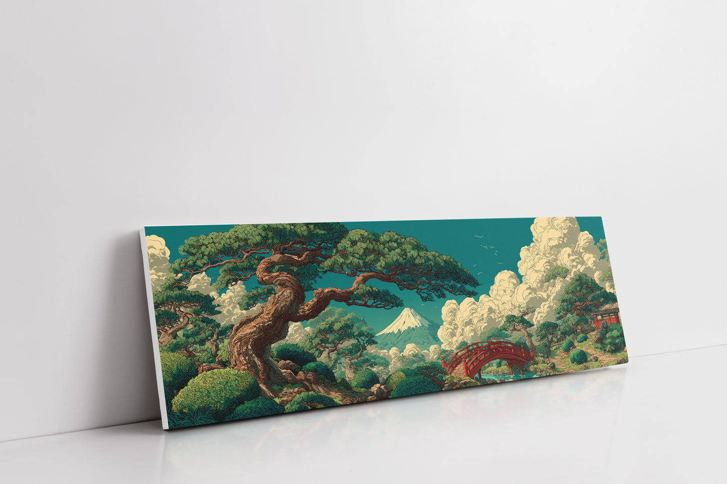 Mount Fuji Garden Bridge Landscape