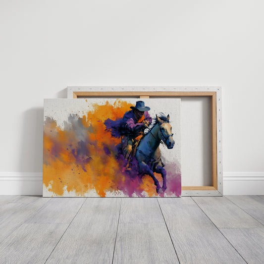 Cowboy in Full Color Burst