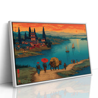 Travelers Follow Ancient Harbor Roads