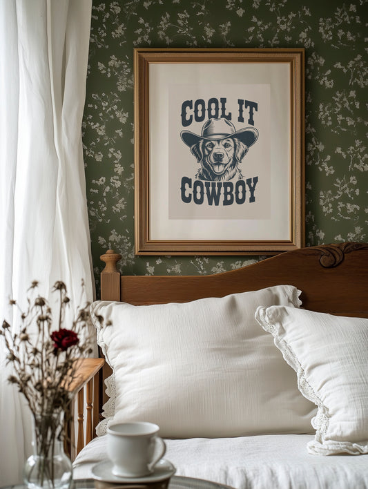 The Canine Cowboy Smiles Wide