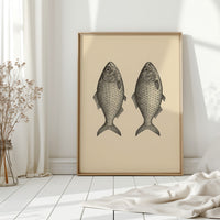 Two Fish Vintage Loaves and Fishes Symbol