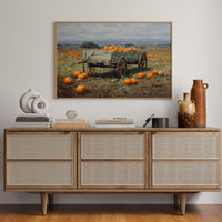 Harvest Wagon Rests In October Light