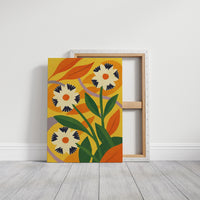 Cactus Meets Sunflower Folk Art