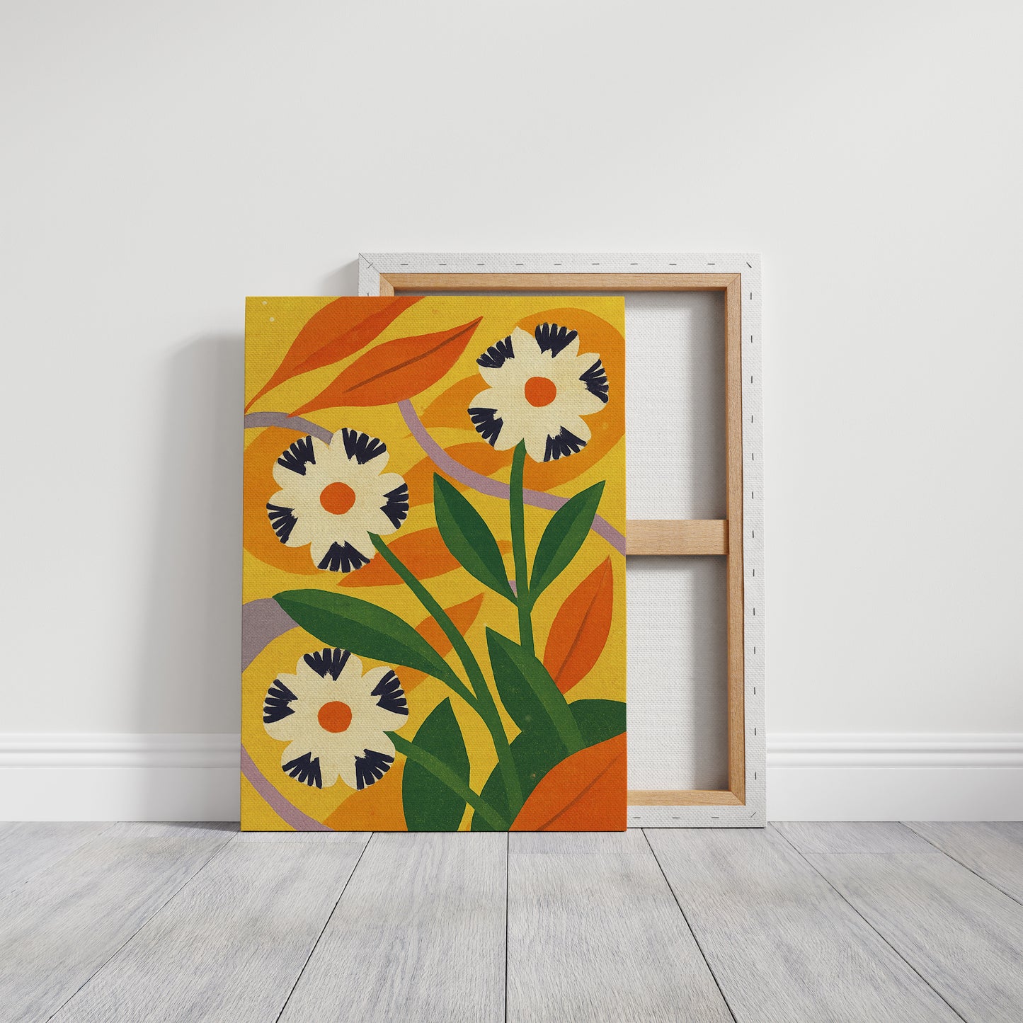 Cactus Meets Sunflower Folk Art