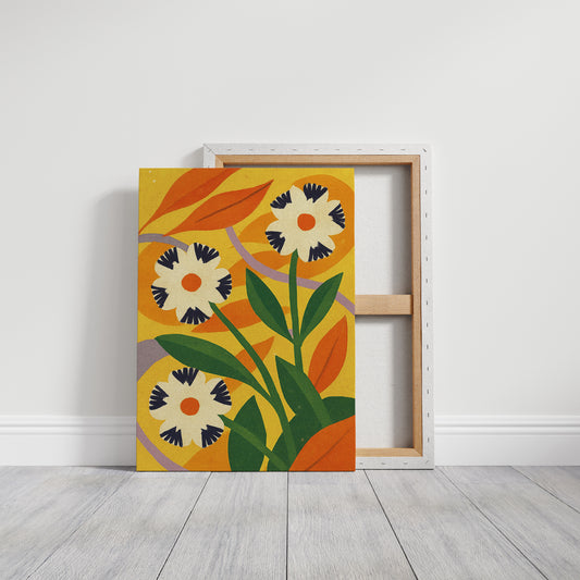 Cactus Meets Sunflower Folk Art