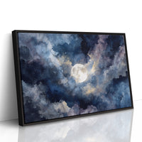 Moonlight Dances Through Storm Clouds