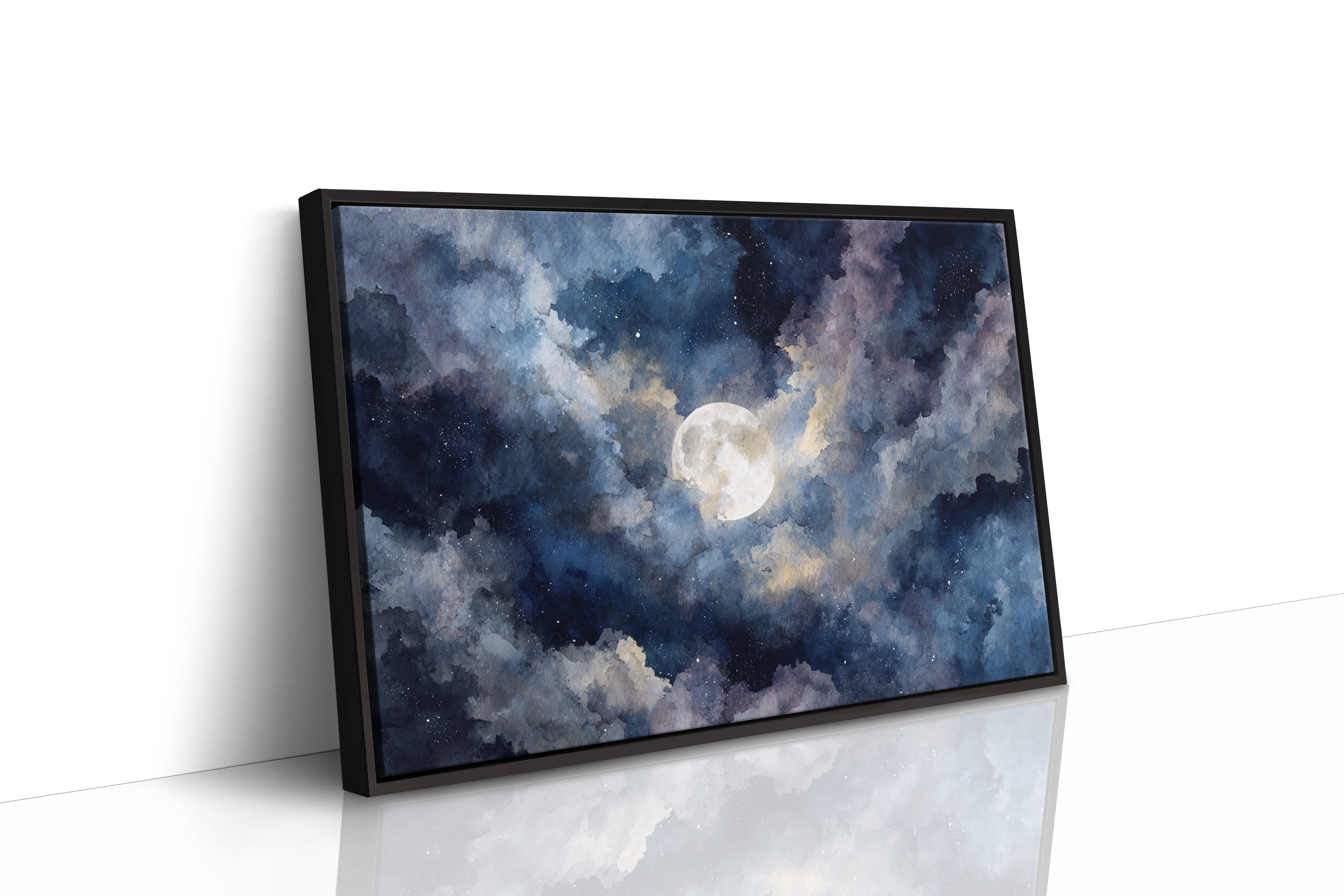 Moonlight Dances Through Storm Clouds