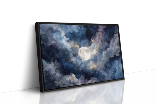 Moonlight Dances Through Storm Clouds