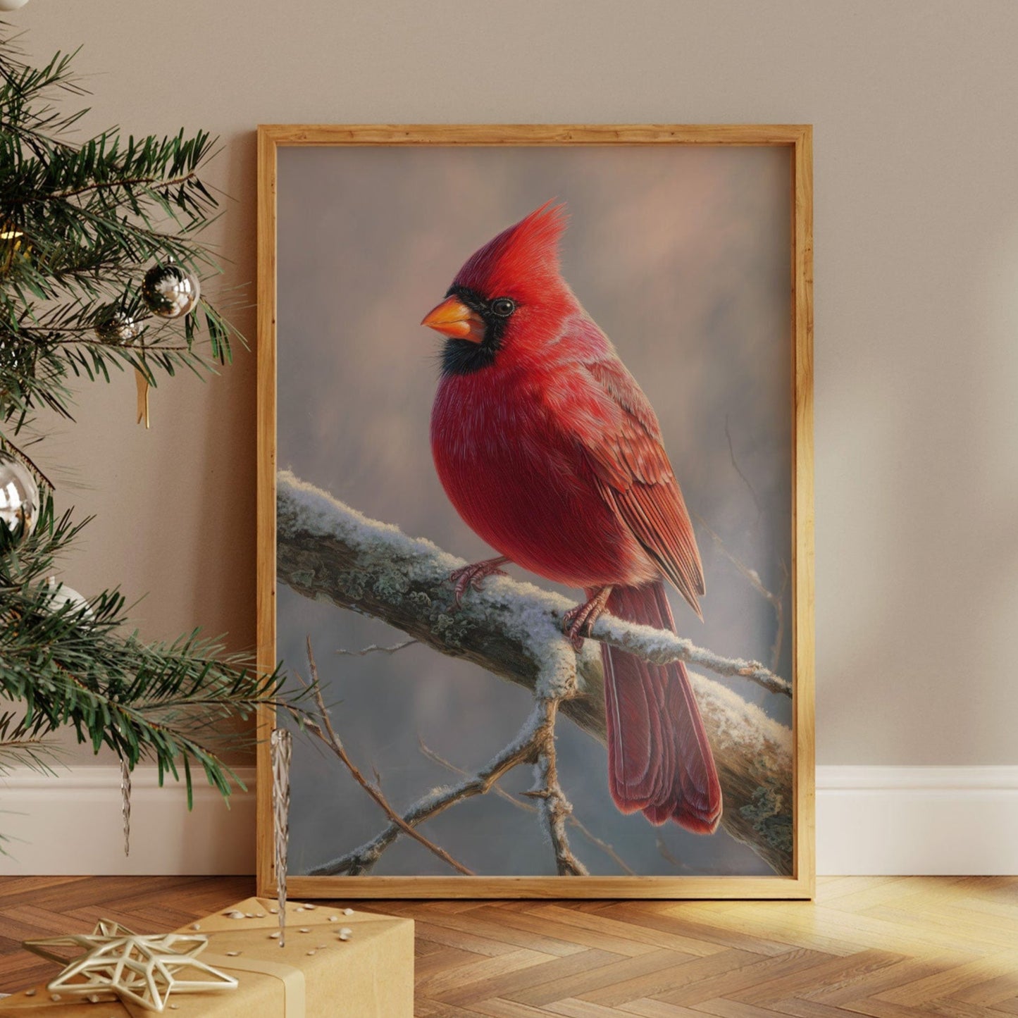 Winter's Scarlet Gift Brings Joy