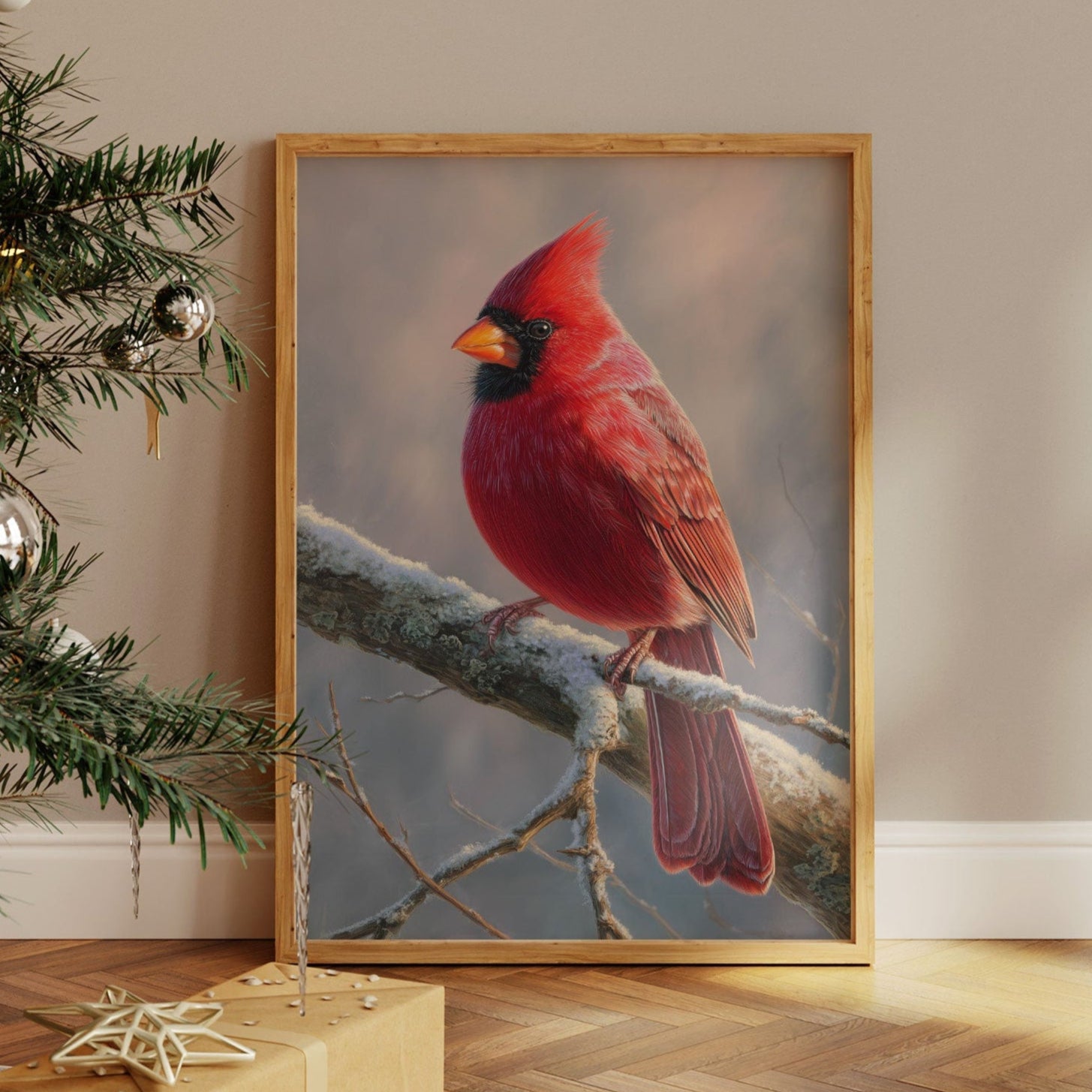 Winter's Scarlet Gift Brings Joy