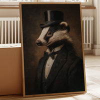 Dapper Badger in Formal Attire