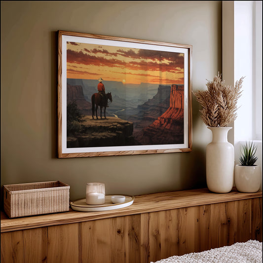 The Last Light Over Canyon's Edge