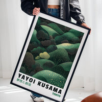 Abstract Green Dreamscape – Kusama-Inspired Forest