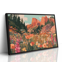 Mountain Poppies Dance At Sunrise
