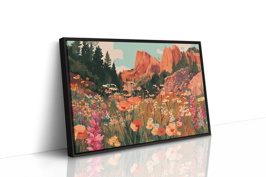 Mountain Poppies Dance At Sunrise