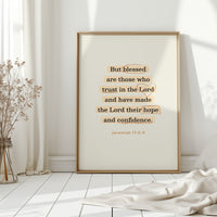 Blessed Trust Jeremiah 17 Scripture Art