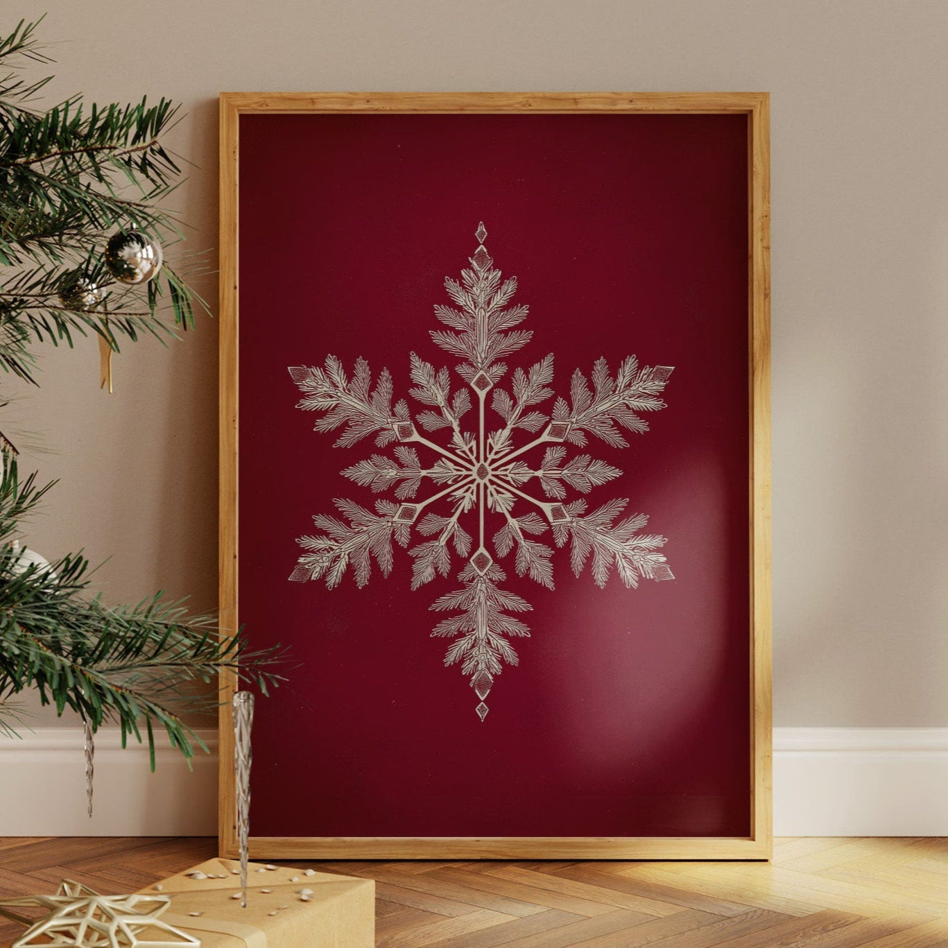Silver Frost Dances On Crimson