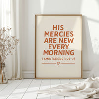 New Every Morning Scripture Print