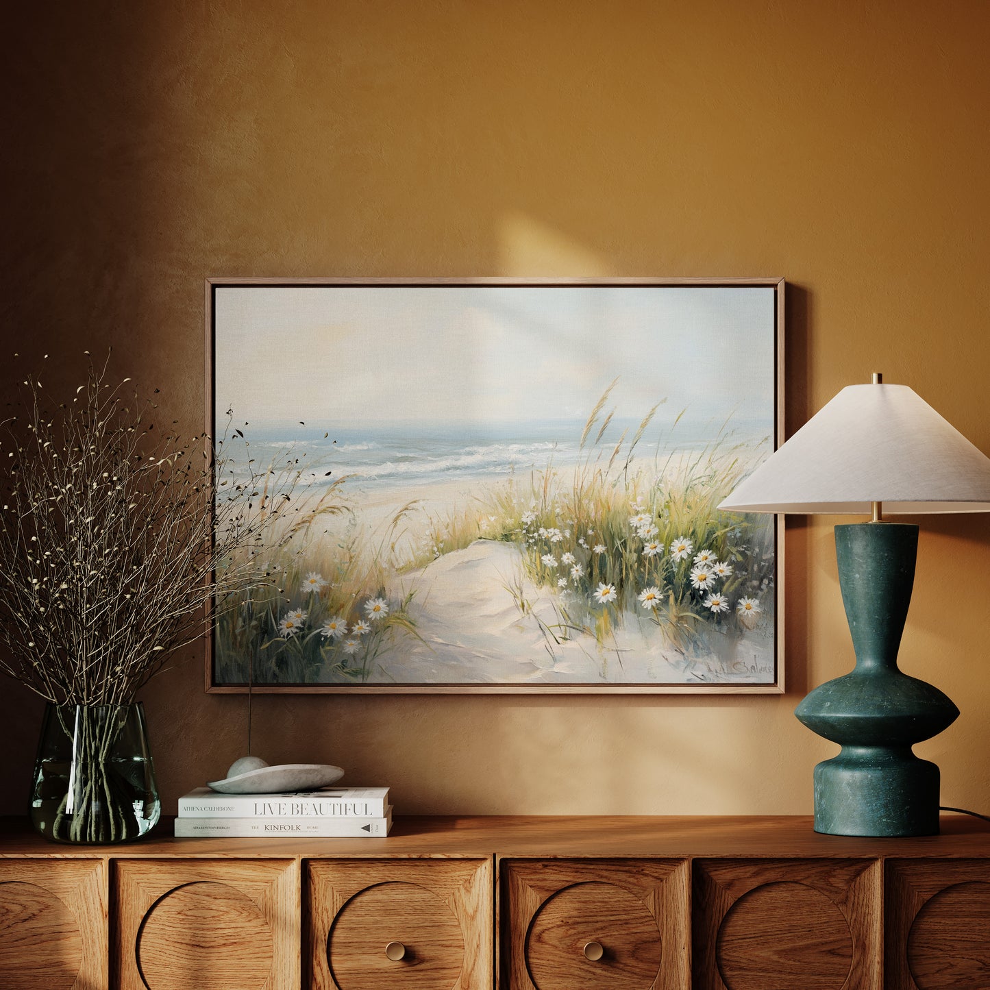 Daisies Dance Along Coastal Dunes