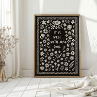 It Is Well With My Soul Floral Print