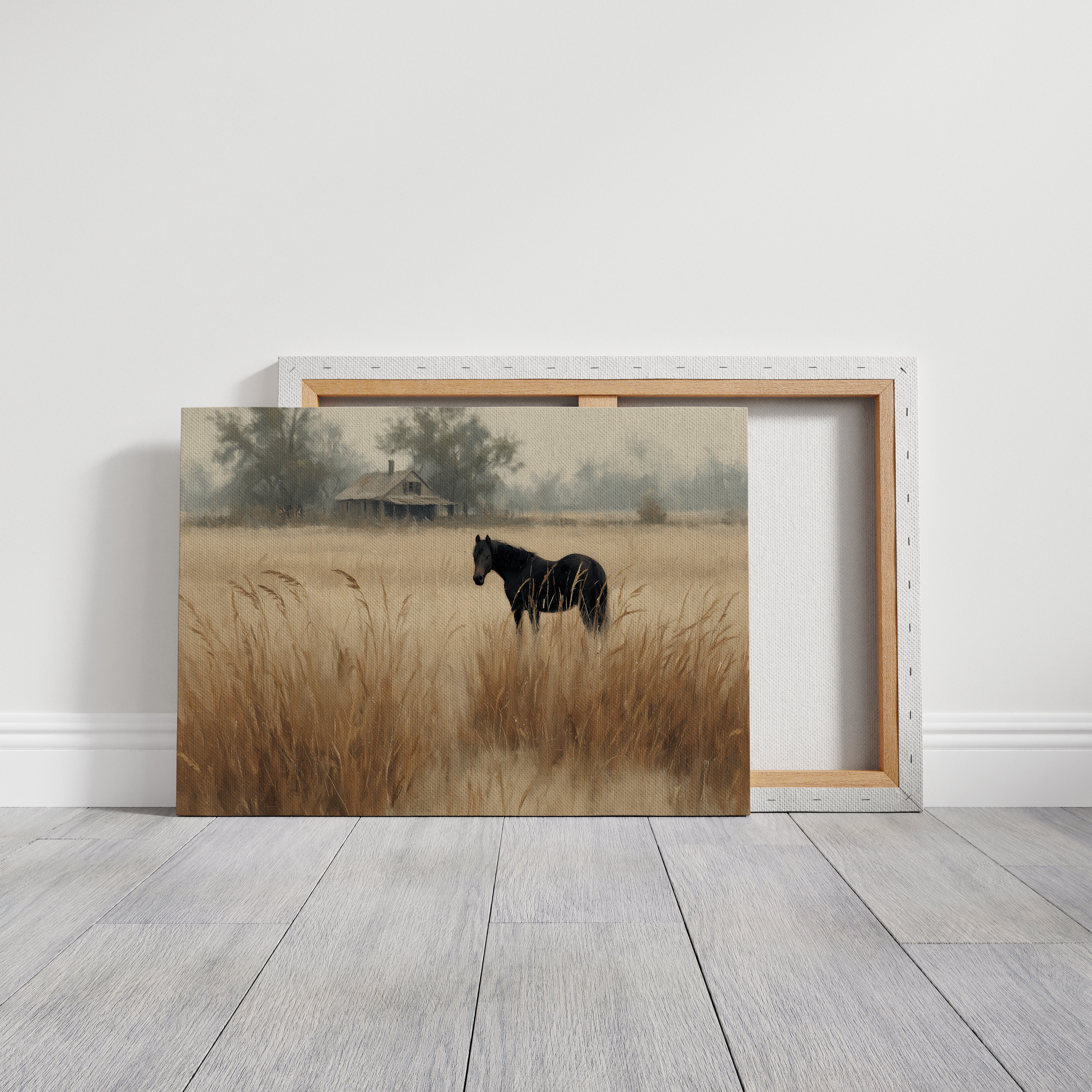 Ebony Horse in Amber Meadows