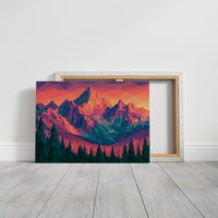 Low Poly Mountain Sunset