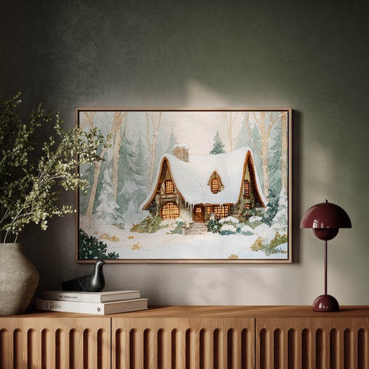 Cottage Beneath a Winter Veil