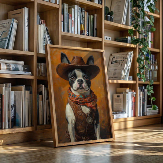 Boston Terrier Cowboy Deputy