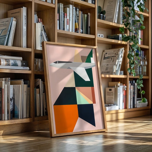 Geometric Flight Through Pastel Skies