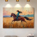 Cowgirl Ride at Sunset Plains
