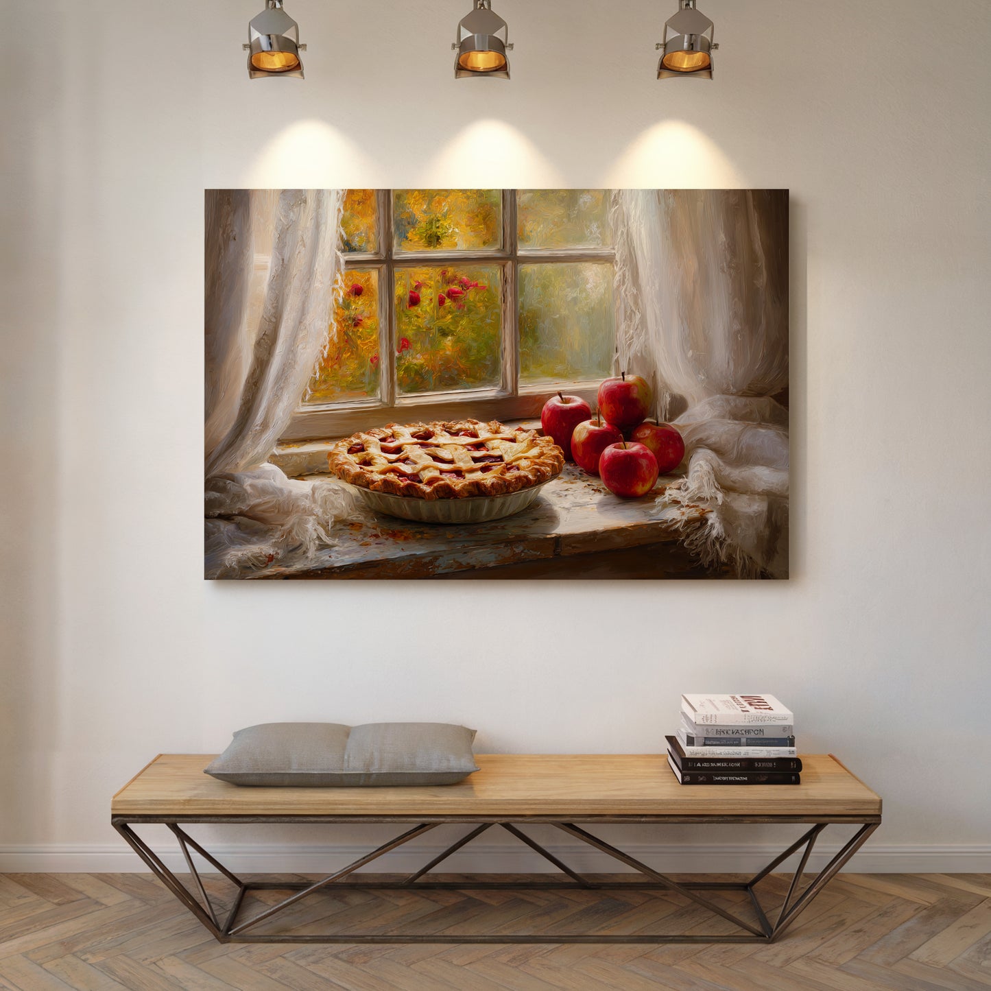 Autumn Pie By Garden Window Light