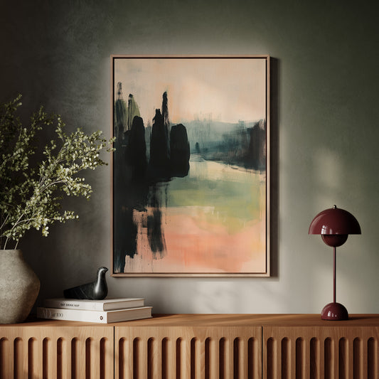 Cypress Trees Hold Evening's Secrets