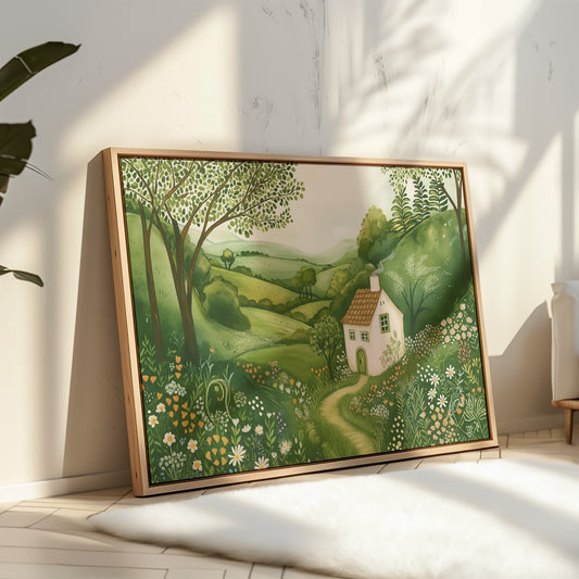 Cottage Path Through the Wildflowers