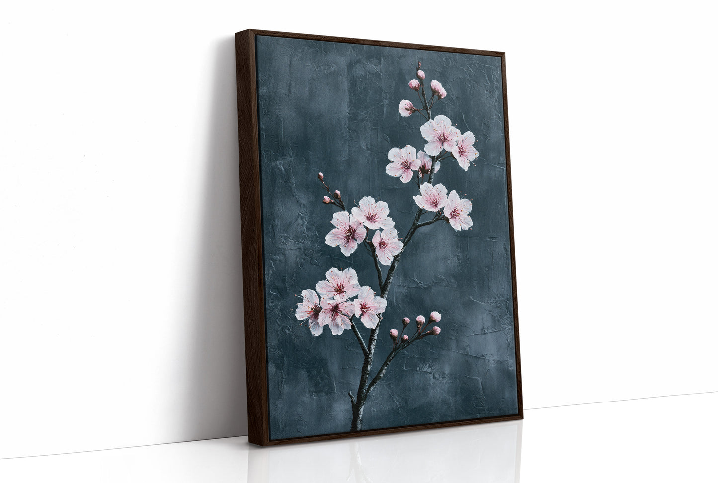 Realist Blossoms on Slate Grey