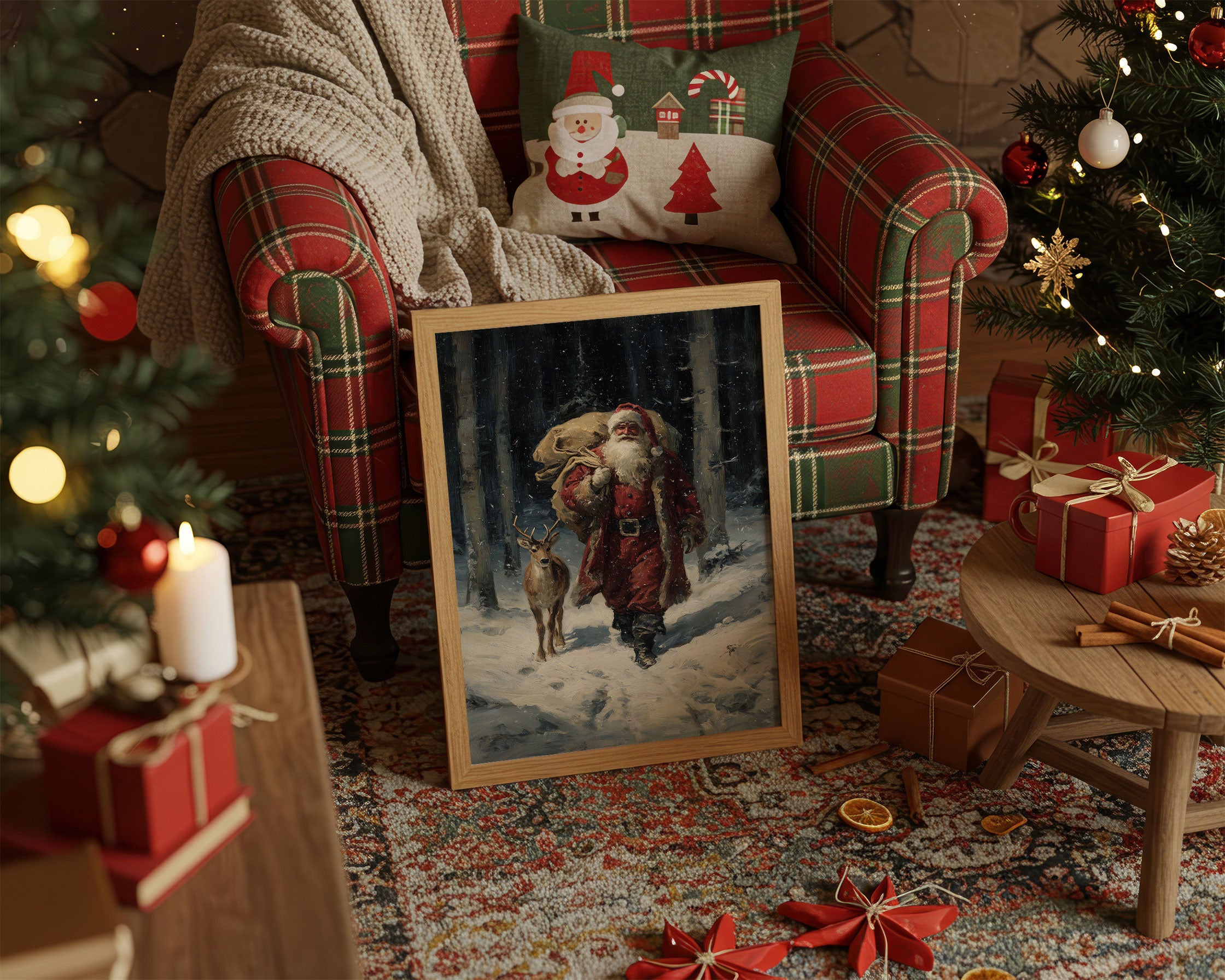 Forest Friends Share Winter's Magic
