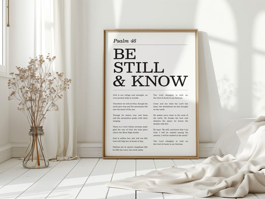 Be Still and Know Psalm 46