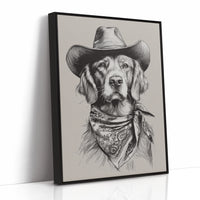 A Canine Cowboy's Stalwart Gaze