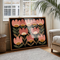 Coral Blooms Dance Against Midnight