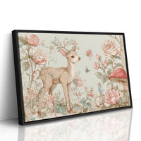 Fawn Dances Through Rose Garden Magic