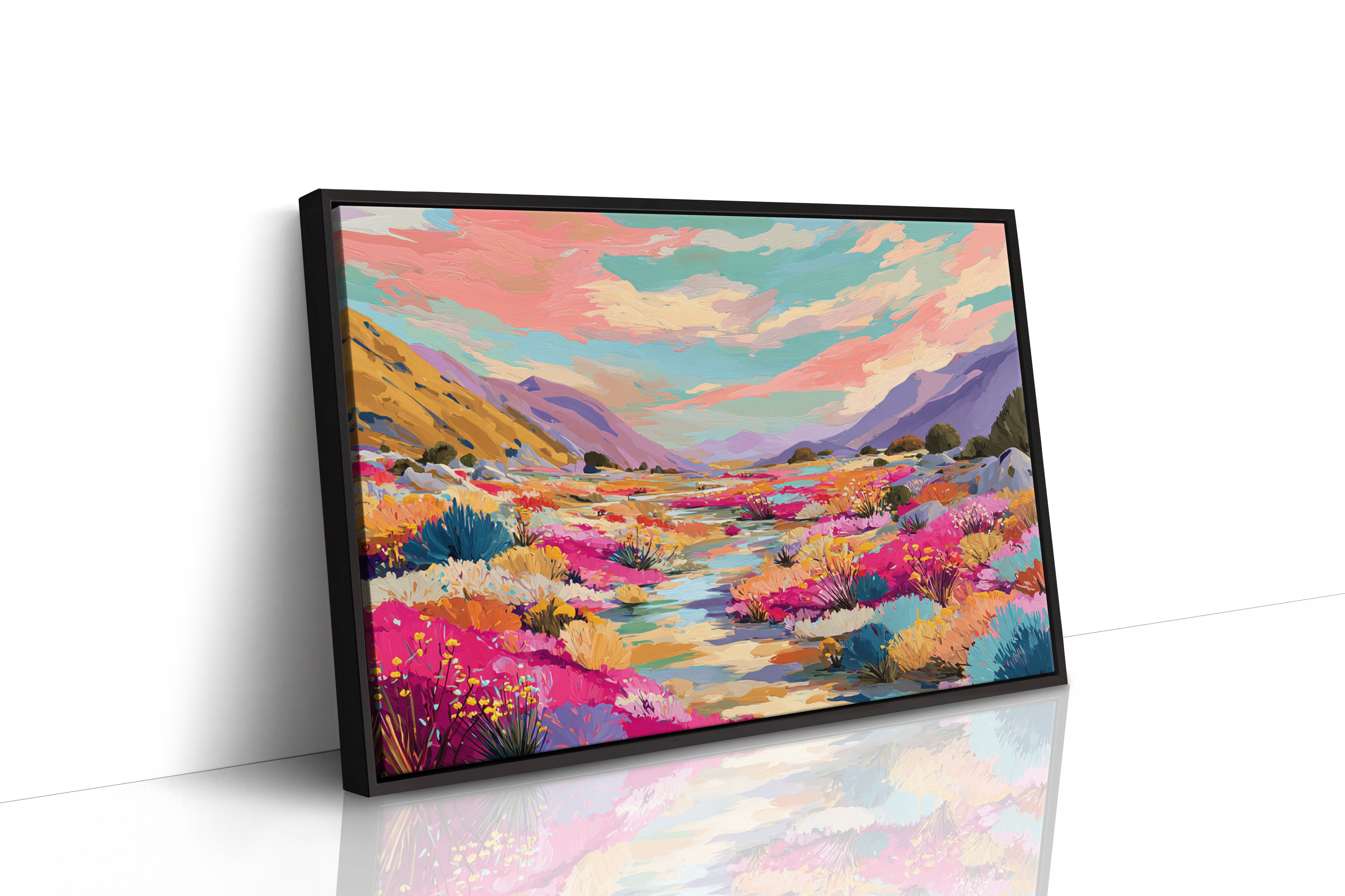 Desert Stream Paints Wild Gardens