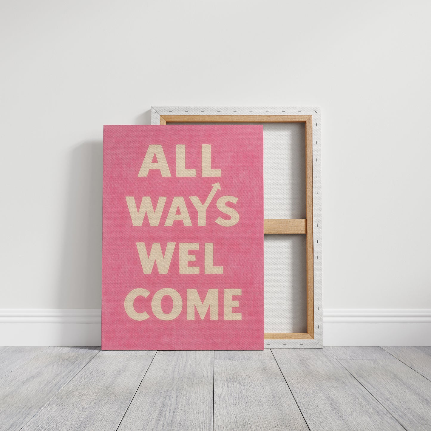 All Ways Welcome Typography Print
