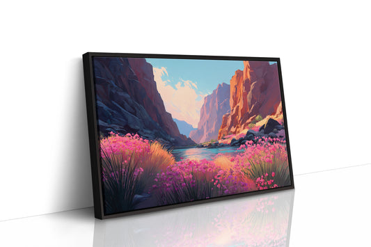 Wild Blooms Paint Desert River Banks