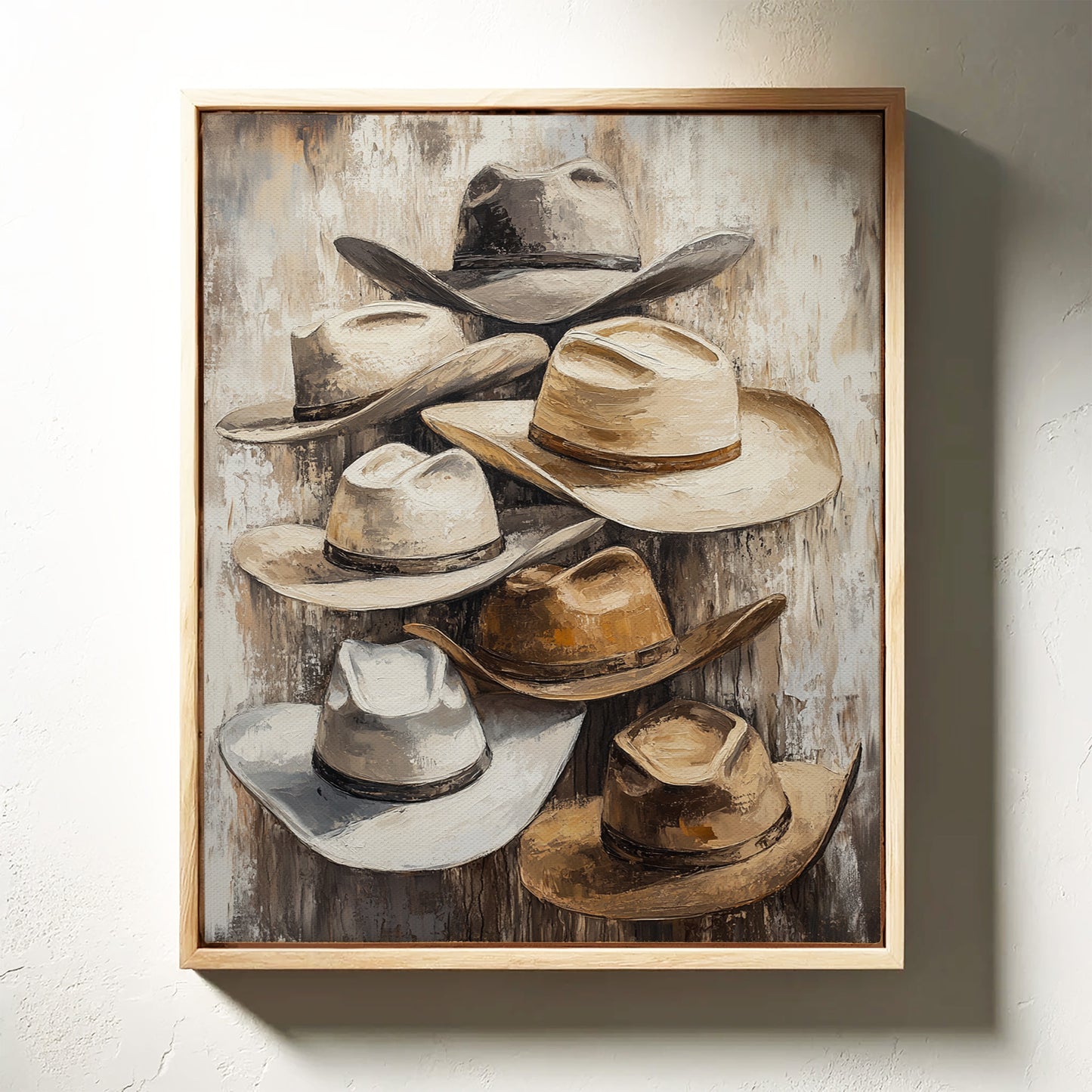 Rustic Cowboy Hats – Western Farmhouse Wall Art